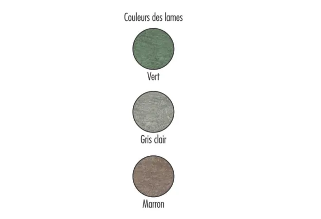 Choix des coloris Choix des coloris