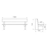 Dimensions du banc extérieur en bois Dimensions du banc extérieur en bois