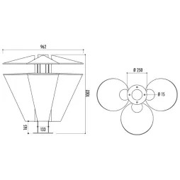Dimensions de la poubelle de tri sélectif Dimensions de la poubelle de tri sélectif