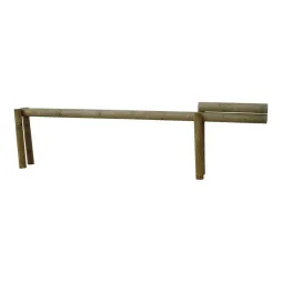 Barrière sélective en bois pour chemin piéton Barrière sélective en bois pour chemin piéton