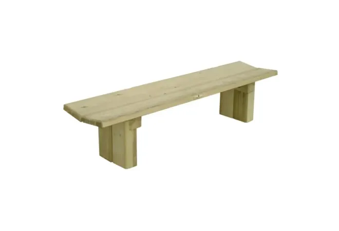 Banquette publique en bois pojur extérieur