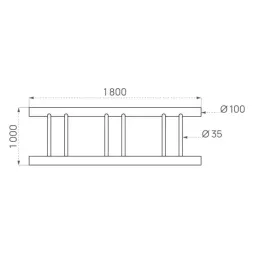 Dimensions du support cycles en bois Dimensions du support cycles en bois