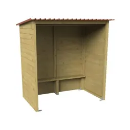 Station de bus en bois de pin autoclave classe 4 - 2 m Station de bus en bois de pin autoclave classe 4 - 2 m