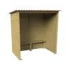Station de bus en bois de pin autoclave classe 4 - 2 m Station de bus en bois de pin autoclave classe 4 - 2 m