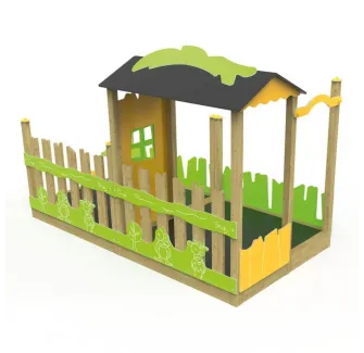 Cabane en bois Mississippi avec terrasse