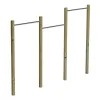 Barres fixes en bois et métal pour parcours santé Barres fixes en bois et métal pour parcours santé