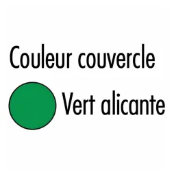 Coloris du couvercle de la poubelle urbaine Coloris du couvercle de la poubelle urbaine