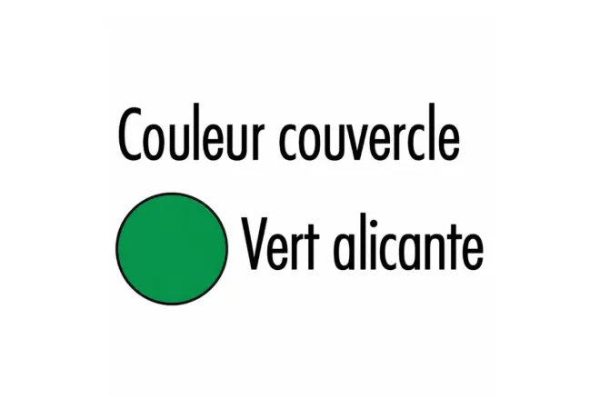 Coloris du couvercle de la poubelle urbaine Coloris du couvercle de la poubelle urbaine