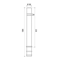 Dimensions du potelet de ville flexible