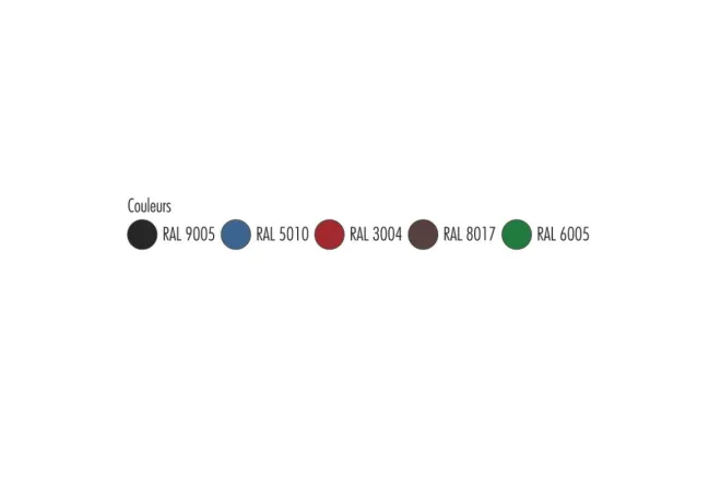 Nuancier des coloris disponibles pour le potelet urbain Nuancier des coloris disponibles pour le potelet urbain
