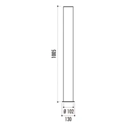 Dimensions du potelet urbain acier