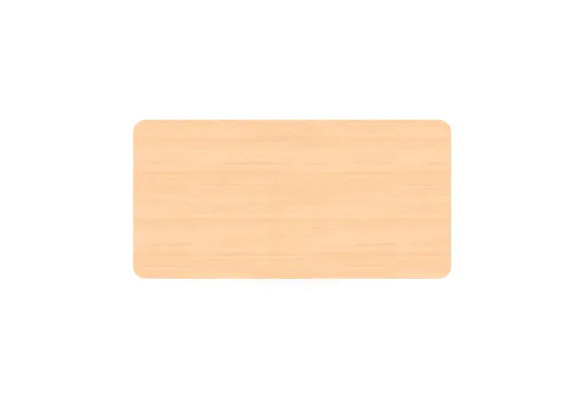 Plateau rectangulaire en hêtre verni de la table scolaire Plateau rectangulaire en hêtre verni de la table scolaire