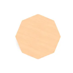 Plateau hêtre verni, octogonale de la table maternelle Plateau hêtre verni, octogonale de la table maternelle