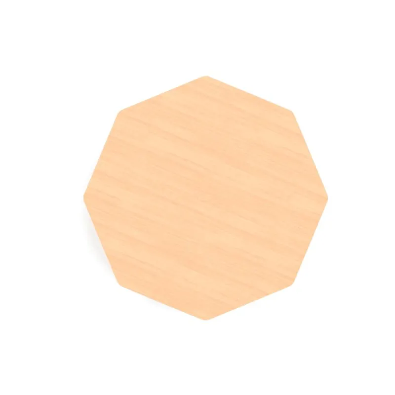 Plateau hêtre verni, octogonale de la table maternelle Plateau hêtre verni, octogonale de la table maternelle