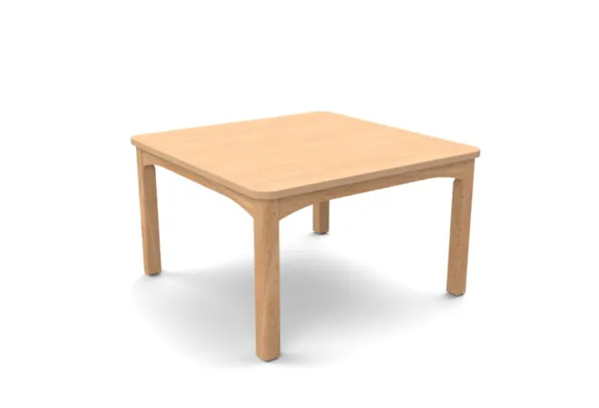 Table scolaire carrée finition hêtre verni Table scolaire carrée finition hêtre verni