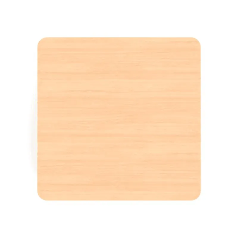 Plateau carré en hêtre verni de la table pour maternlle Plateau carré en hêtre verni de la table pour maternlle