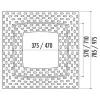 Dimensions de la grille entourage d'arbre Dimensions de la grille entourage d'arbre