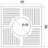 Dimensions de la grille d'entourage d'arbre Dimensions de la grille d'entourage d'arbre