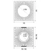Dimensions des différents modèles de grilles d'arbre Dimensions des différents modèles de grilles d'arbre