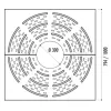 Dimensions de la grille entourage d'arbre Dimensions de la grille entourage d'arbre