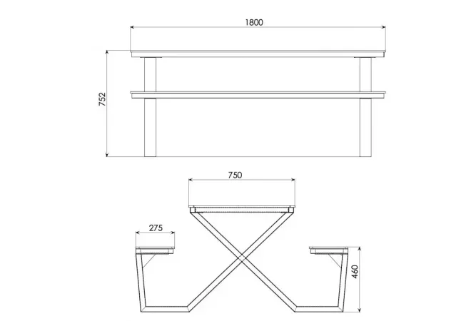 dimensions table pique nique hpl