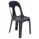 Visuel de la chaise en plastique Sirtaki Noire