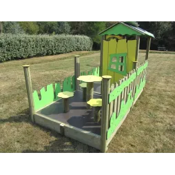 Cabane Mississippi avec terrasse