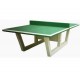Visuel de la table de ping pong en béton - revêtement vert