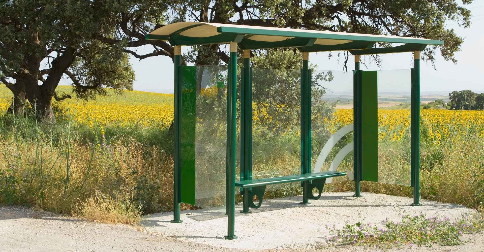 abris pour bus en milieu rural