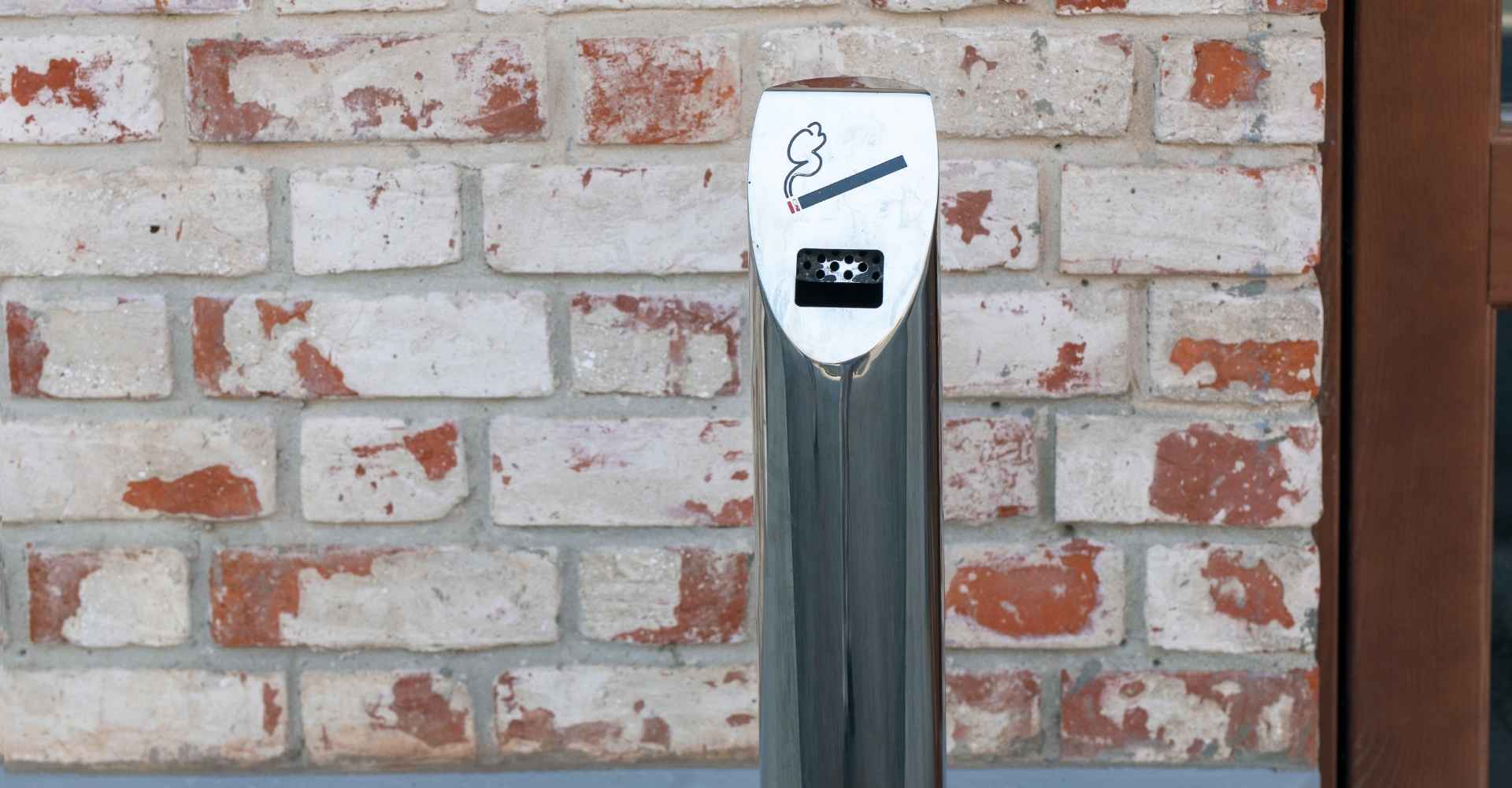 cendrier urbain en inox