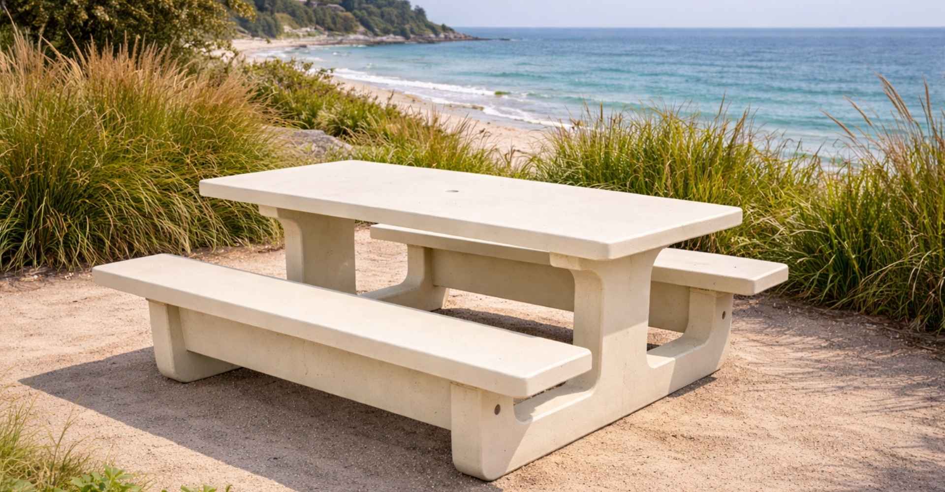 table pique nique en béton