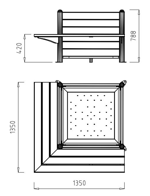 Jardinière exterieur métal mobilier sur mesure meuble bois métal –  BROCANTETENDANCE